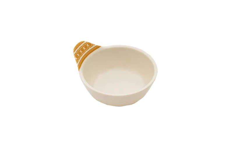 Plat &agrave; sauce en m&eacute;lamine de 5 pouces, style moyen-oriental