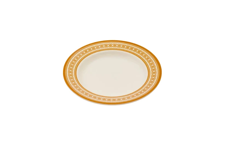 Assiette ronde en m&eacute;lamine de 10 pouces, style du Moyen-Orient
