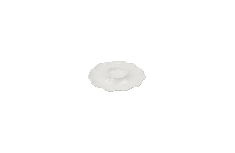 Assiette &agrave; ap&eacute;ritif en m&eacute;lamine de 14,5 pouces, collection en relief mat
