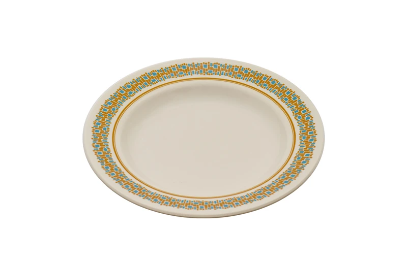 Assiette ronde en m&eacute;lamine de 10 pouces, style du Moyen-Orient