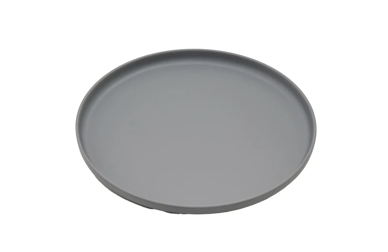 S&eacute;rie Mist Stone &agrave; assiette ronde en m&eacute;lamine de 8,3 pouces